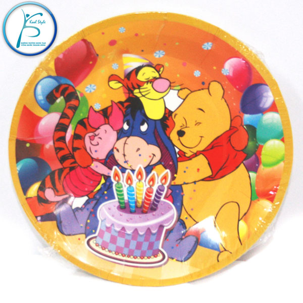 Đĩa giấy gấu pooh