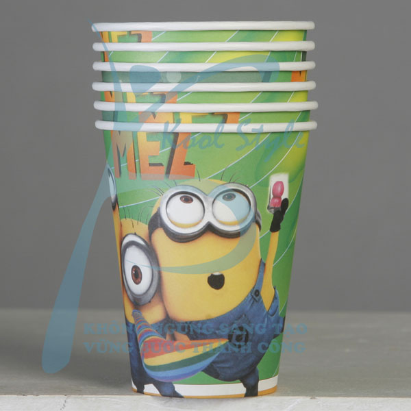 Ly giấy sinh nhật minion